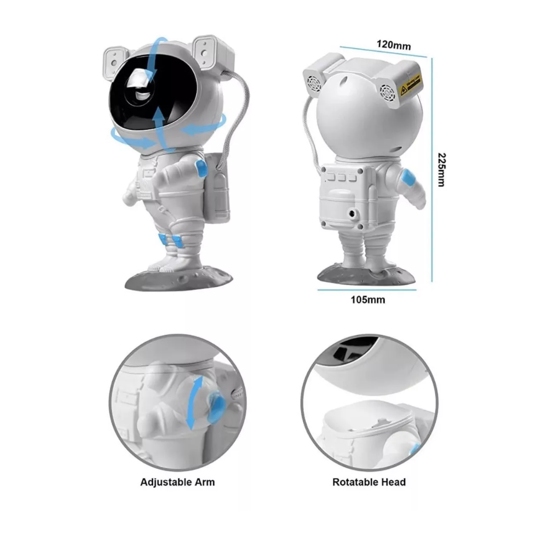 Astronauta Proyector Nebulosas Bluetooth