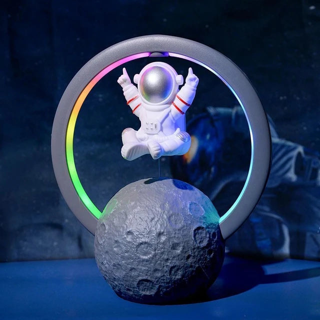 Astronauta Parlante Con Aro Luz Rgb